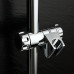 Shower Rail Head Holder Bracket Adjustable for Slide Bar ABS Chrome Fits 25mm Riser Rails - B074DQTV1V
